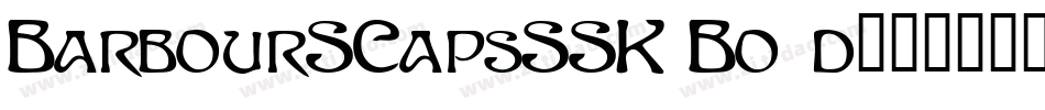 BarbourSCapsSSK Bold字体转换
